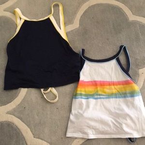 SET OF TWO Urban Outfitters Crop Tops!
